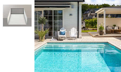 Miljöbild - Pooltrappa eller stege